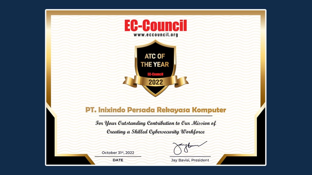Inixindo Kembali Mendapatkan Penghargaan EC-Council Global Awards 2022