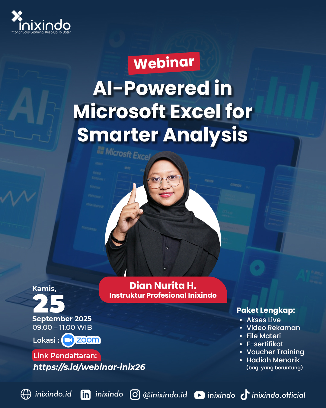 Webinar AI-Powered in Microsoft Excel for Smarter Analysis