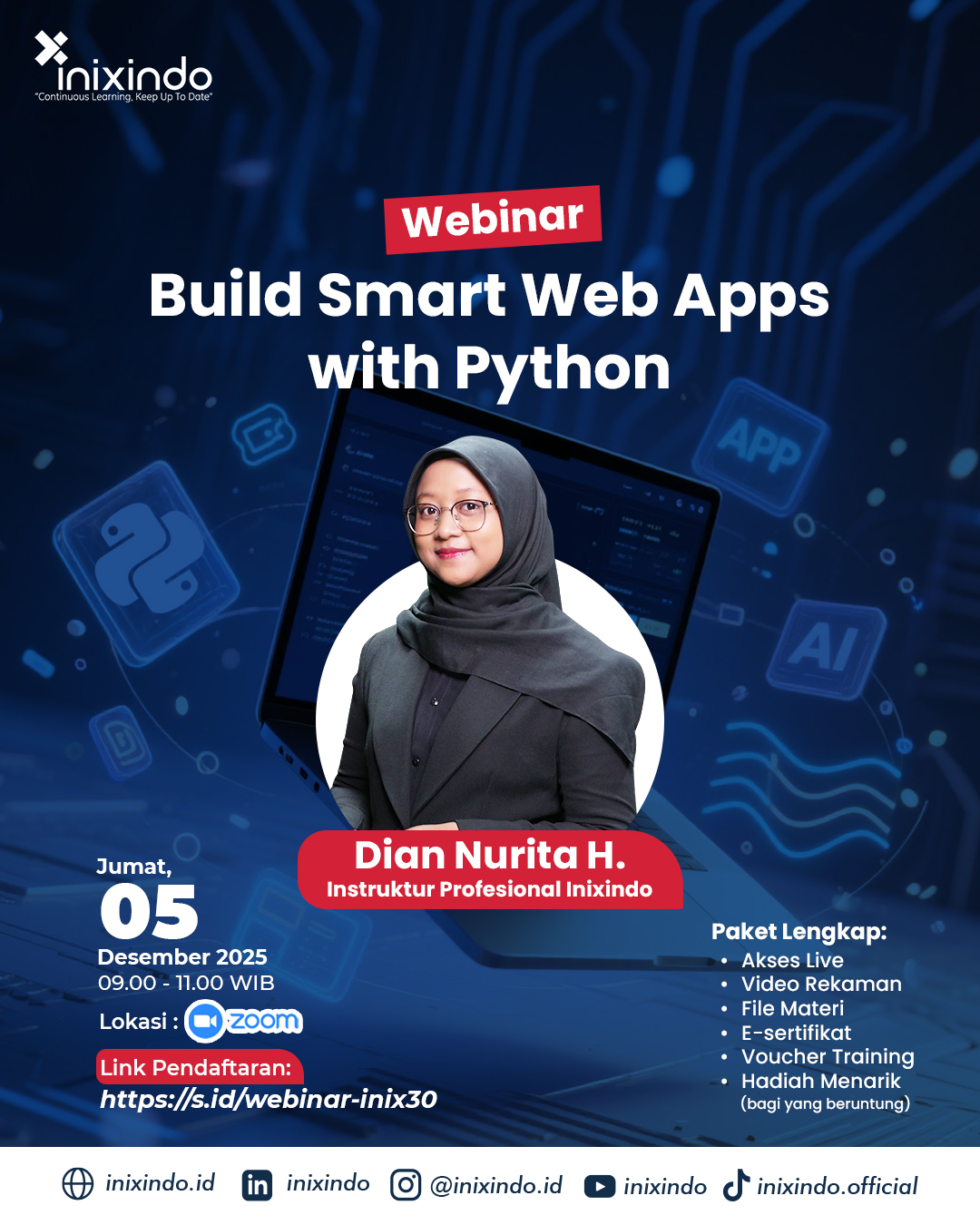 Build Smart Web Apps with Python (Event Sudah Selesai) • Inixindo